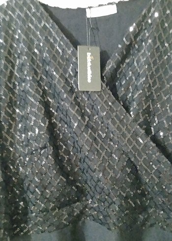 Siyah Uzun V Yaka Gotik Kadın Abiye Elbise - Görsel 2