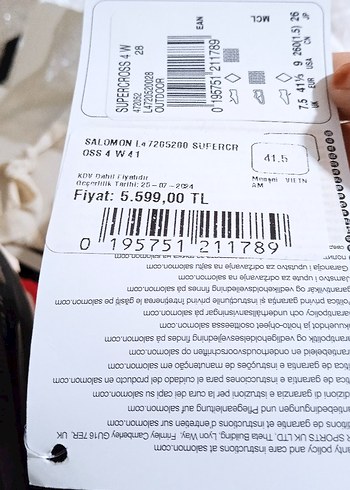 Salomon erkek Spor Ayakkabı - Görsel 5