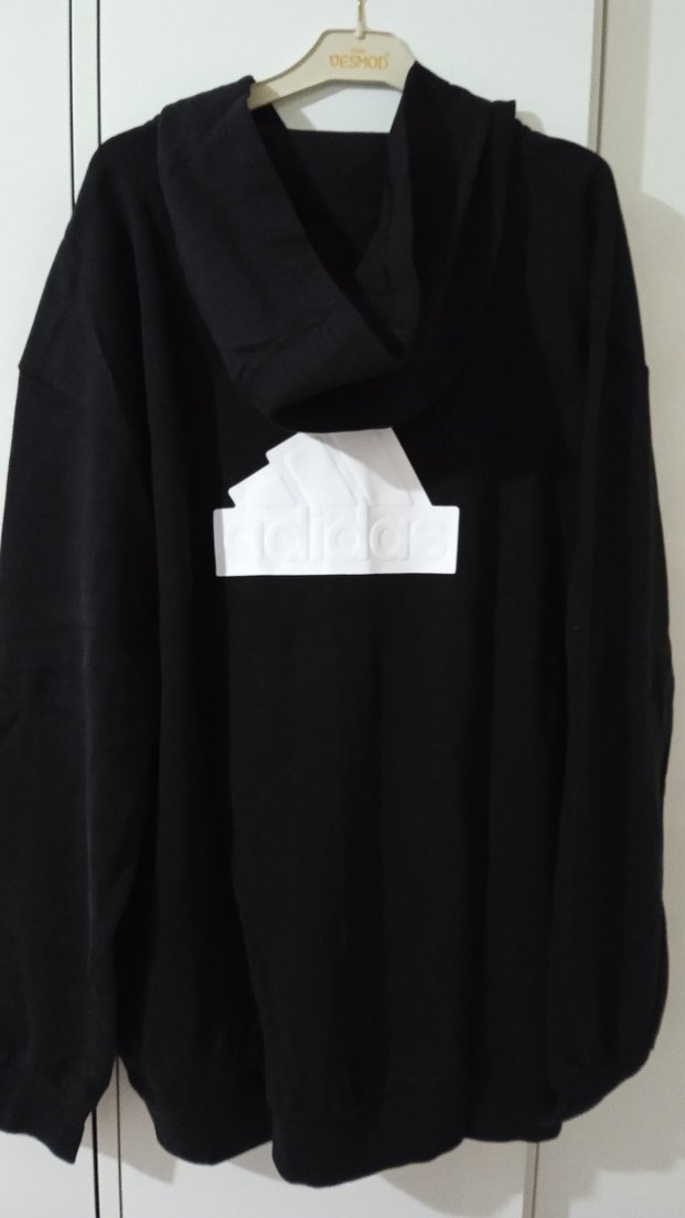 Siyah Oversize erkek spor çeket - Görsel 3