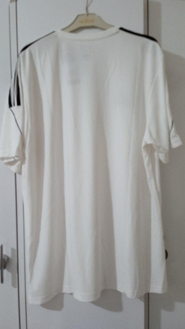 Adidas Beyaz V Yaka Spor Tişört - Görsel 3