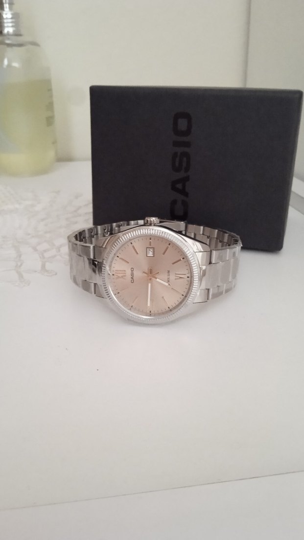 Casio Modern Klasik Erkek Saati Gri-Bej - Görsel 3