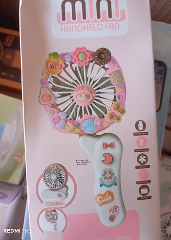 Bej Mini Masaüstü ve Taşınabilir Vantilatör - Görsel 12