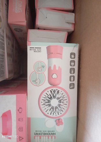 Bej Mini Masaüstü ve Taşınabilir Vantilatör - Görsel 13