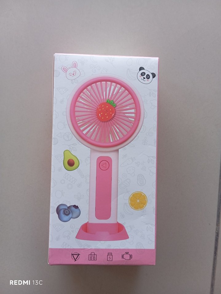 Bej Mini Masaüstü ve Taşınabilir Vantilatör - Görsel 3