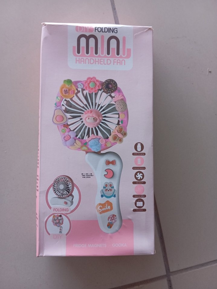 Bej Mini Masaüstü ve Taşınabilir Vantilatör - Görsel 2