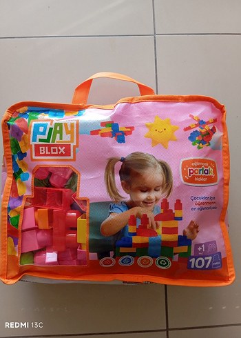 Renkli Play Blox 107 Parça Blok Seti
