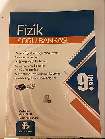 Bilgi sarmal yayınları Fizik soru bankası 9. sınıf