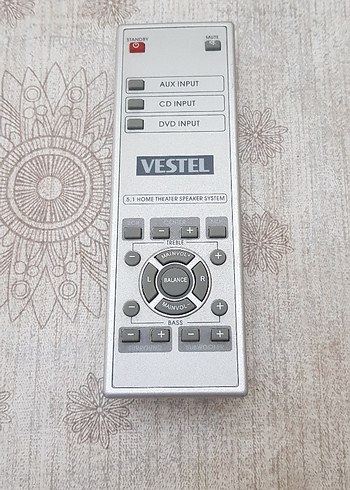 Vestel slim 10 5+1 ses sistemi kumandası