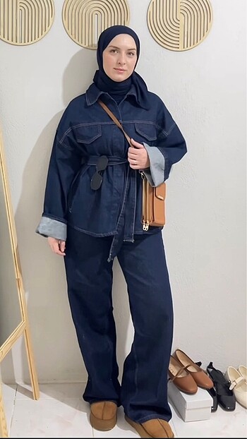 Kot denim takım
