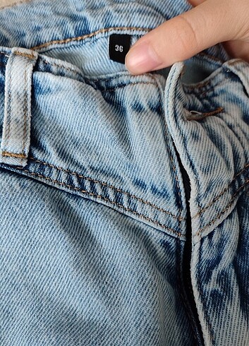 36 Beden mavi Renk wide leg jean