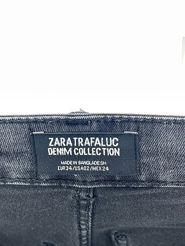 34 Beden siyah Renk Zara Jean / Kot %70 İndirimli.