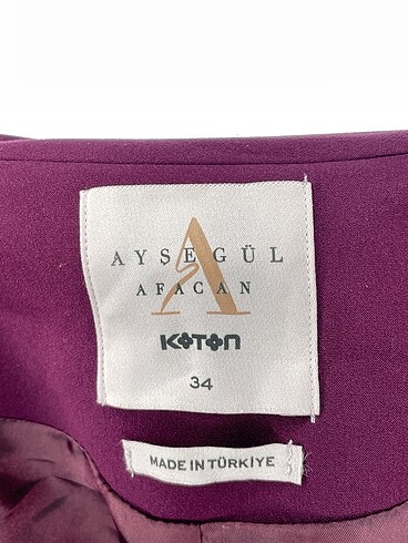34 Beden mor Renk Koton Blazer %70 İndirimli.