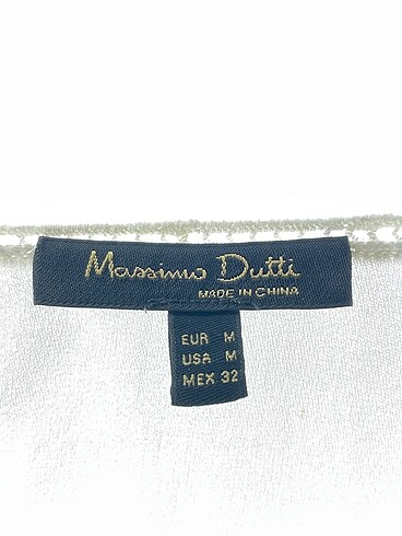 m Beden beyaz Renk Massimo Dutti Bluz %70 İndirimli.
