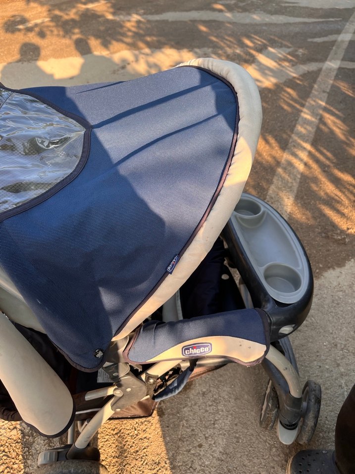 Lacivert beyaz Bebek Arabası - Görsel 2