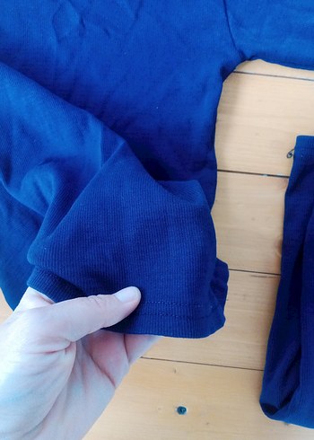 Çocuklar için Koyu Mavi Düz İçlik ikili fiyat - Görsel 6