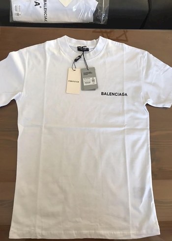 Balenciaga Beyaz Minimal Tisort