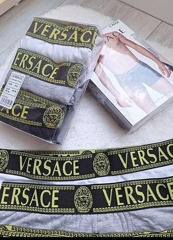 xxl Beden çeşitli Renk Versace 3lü boxer 