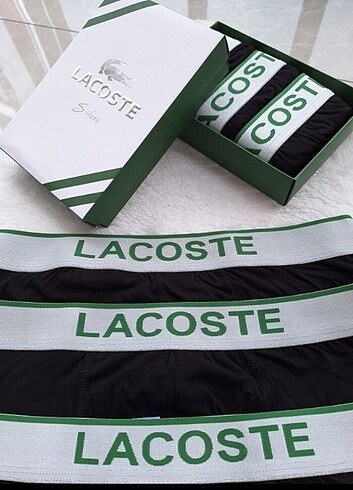 l Beden çeşitli Renk Lacoste 3lü boxer