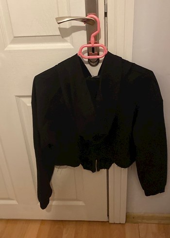 Trendyol & Milla Fermuarlı Siyah Kadın Sweatshirt