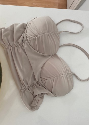Bej Mini Strappy Büstiyer