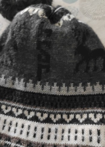 Gri Örgü Kadın Bere ve boyunluk ikisi bir arada - Görsel 2