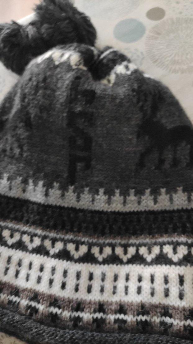 Gri Örgü Kadın Bere ve boyunluk ikisi bir arada - Görsel 2