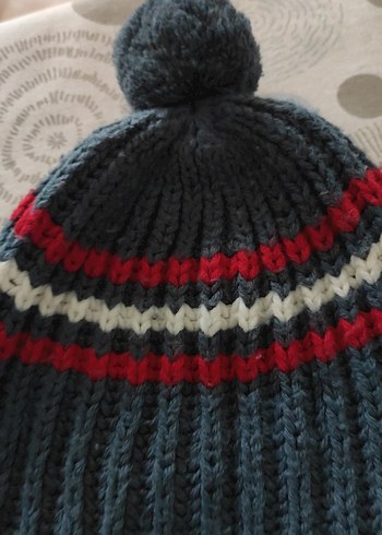 Kadın Gri Örgü Ponponlu Bere - Görsel 3