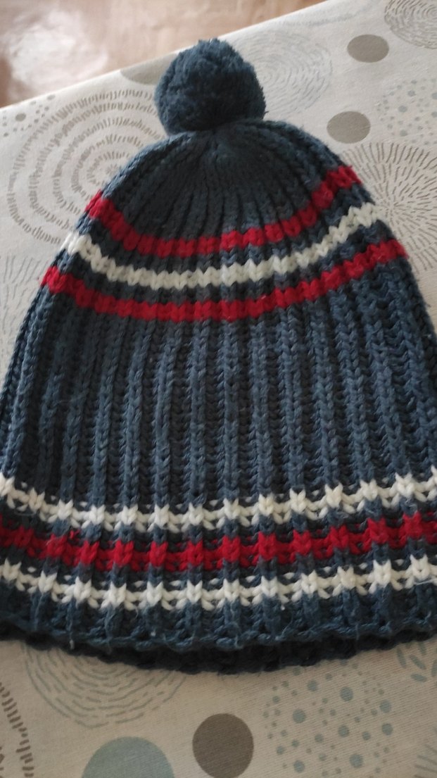 Kadın Gri Örgü Ponponlu Bere - Görsel 2