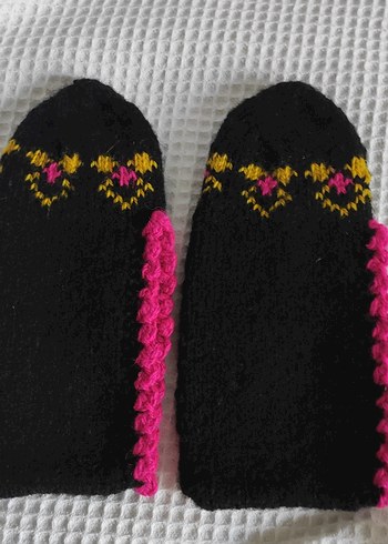 Nakışlı Çok Renkli Kız patik - Görsel 3