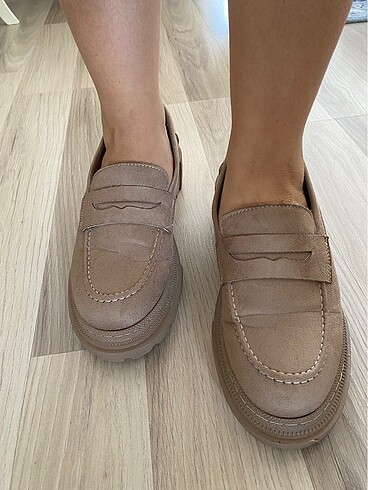 Vizon kadın loafer