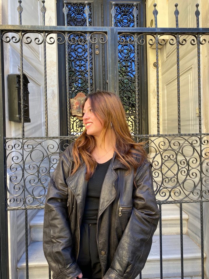 Siyah vintage Deri unisex ceket ve yelek - Görsel 2