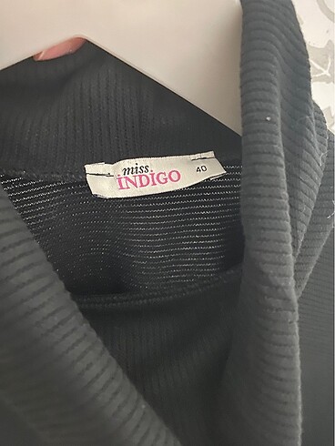 38 Beden Örme siyah crop kazak