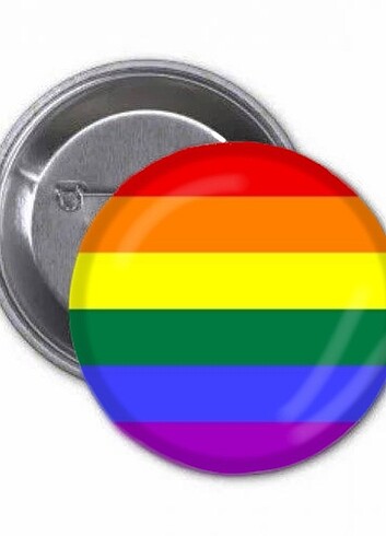 Beden çeşitli Renk 3 Adet LGBT+ Rozeti