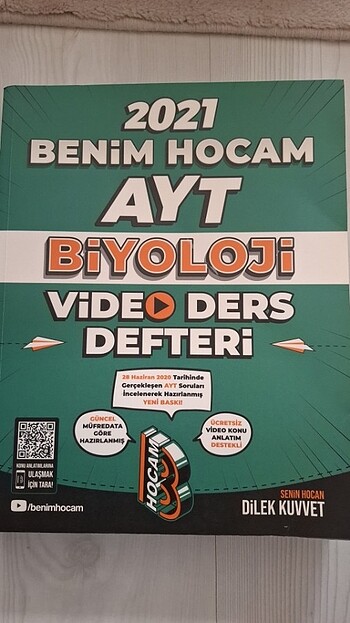 Ayt Biyoloji Benim Hocam Test Kitabı 