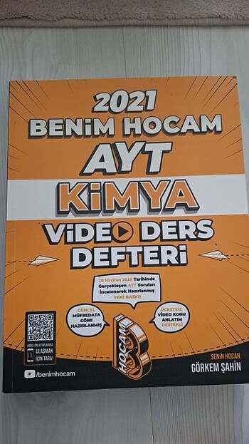 Ayt Kimya Benim Hocam Test Kitabı 