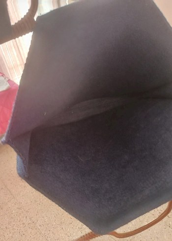  Beden mavi Renk Çiçekli Kadın Çantası