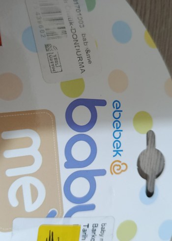 Turuncu Baskılı Bebek Önlüğü - Görsel 3