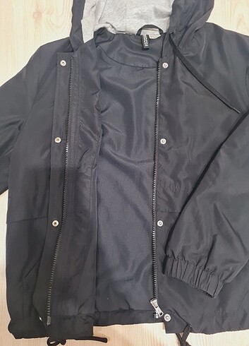s Beden siyah Renk H&M Yağmurluk