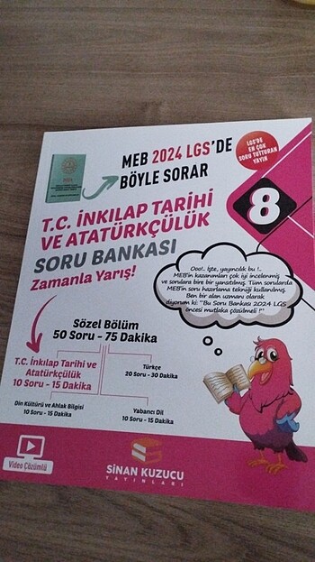 Sinan Kuzucu 8. Sınıf T.C.İnkılap Tarihi Soru Bankası