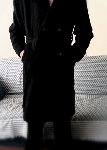 Kemerli Siyah Erkek Kaban - Görsel 4