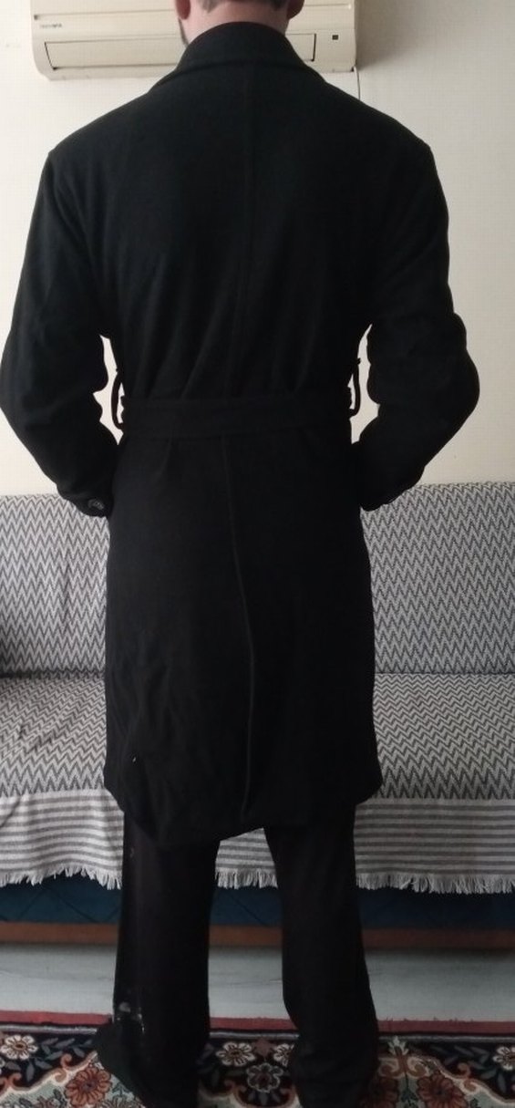 Kemerli Siyah Erkek Kaban - Görsel 5