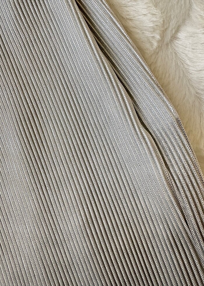 Simli vatkalı bluz - Görsel 3