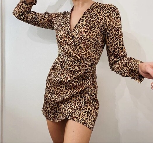Leopar elbise - Görsel 2