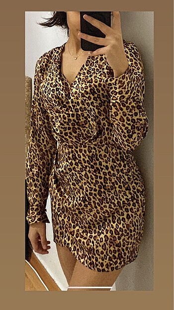 Leopar elbise - Görsel 3