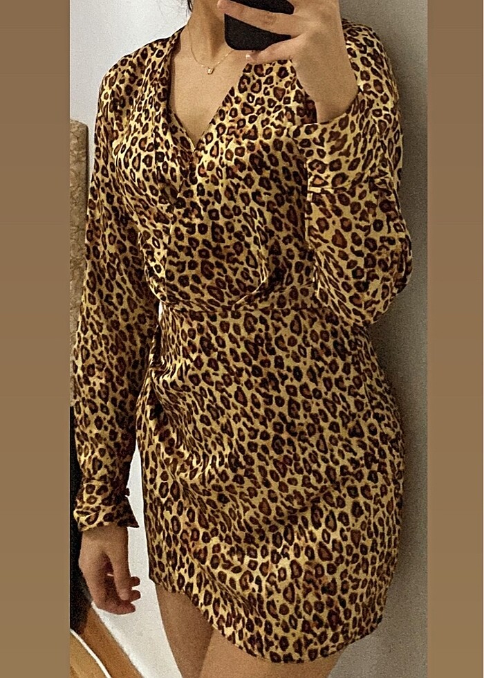 Leopar elbise - Görsel 3