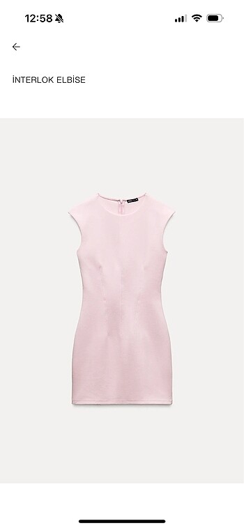 Zara pembe elbise