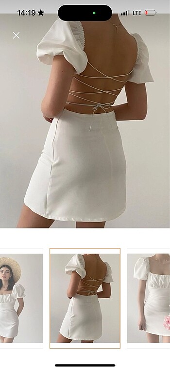 Sırt bağlamalı elbise - Görsel 2