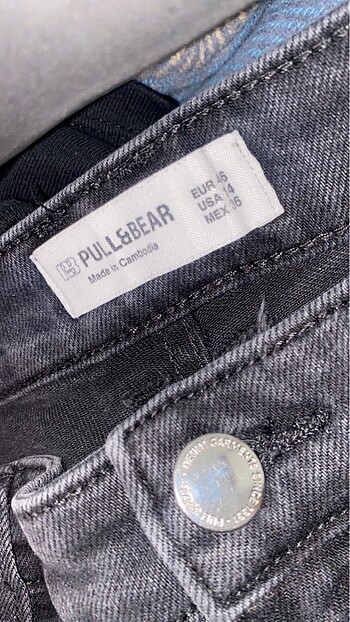 46 Beden siyah Renk Pull & Bear Siyah Jean