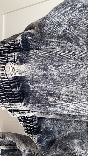 l Beden gri Renk Colin?s Vintage Oversize Kot Ceket ? L Beden
