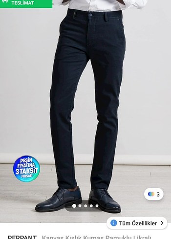 Siyah Erkek Regular Fit Denim Pantolon - Görsel 4